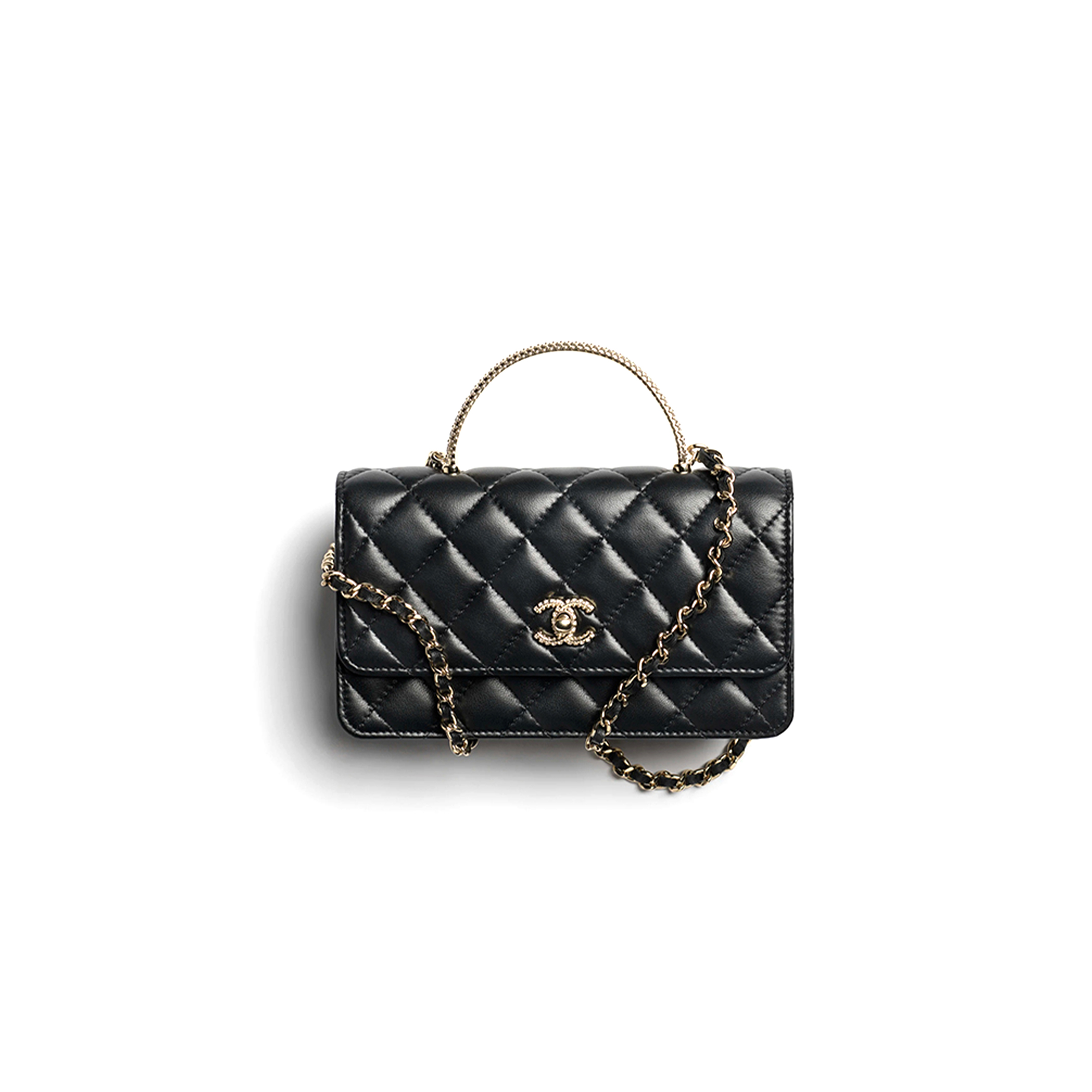 CHANEL CLUTCH WITH CHAIN LAMBSKIN, STRASS & GOLD-TONE METAL BLACK AP4831 (18.5*11*6cm) CHANEL CLUTCH WITH CHAIN LAMBSKIN, STRASS & GOLD-TONE METAL BLACK AP4831 (18.5*11*6cm)